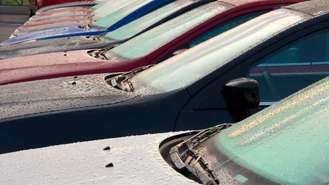 Dealer Lot of New Cars