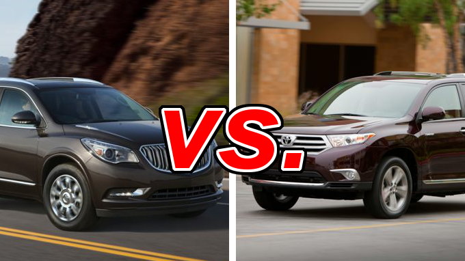 compare buick enclave and toyota highlander #2