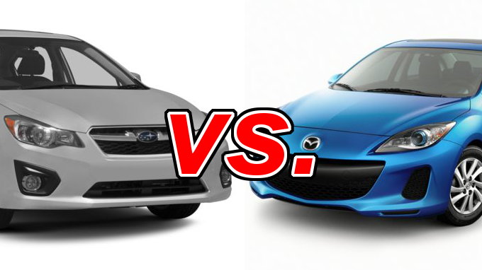 Subaru Impreza vs Mazda Mazda3 CarsDirect