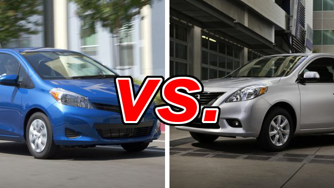 Nissan versa toyota yaris comparison #1