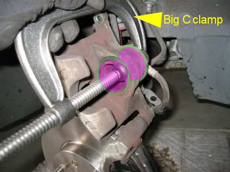 Changing brake pads and rotors on honda civic #5