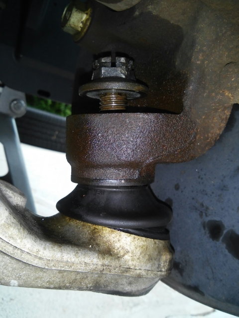 Lower ball joint.