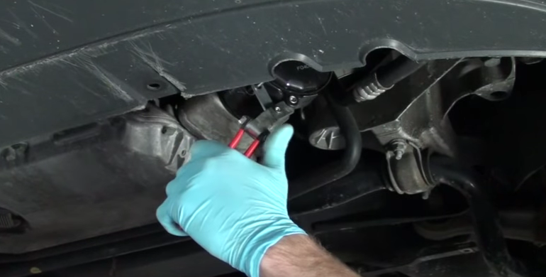AUDI A6 C5 OIL CHANGE HOW TO REMOVE REPLACE CHANGE