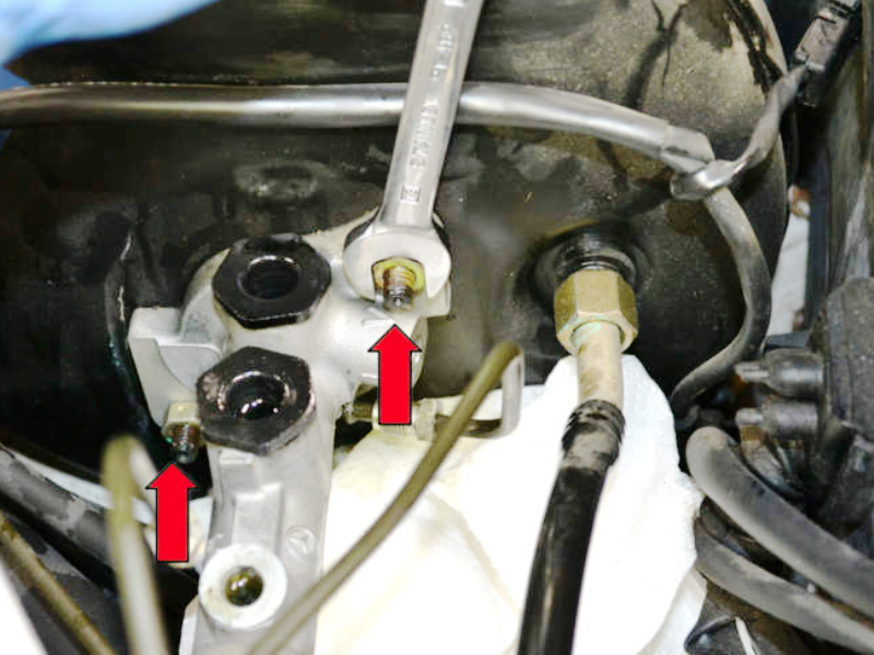 Typical Audi master cylinder nuts