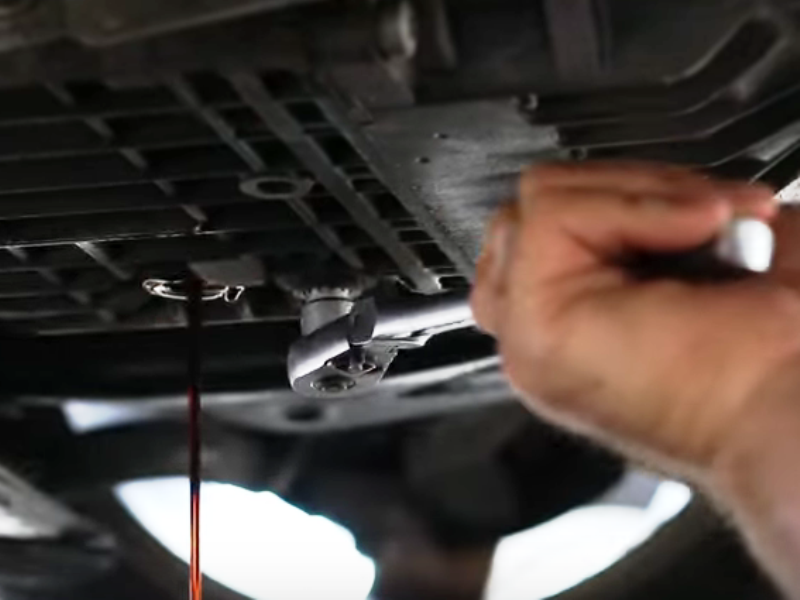 changing automatic transmission fluid