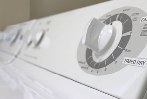 A white dryer.