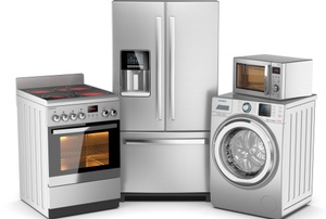 A grouping of appliances.