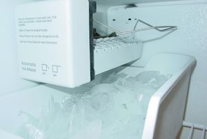an in-freezer ice maker
