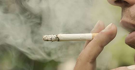 Image of someone smoking.