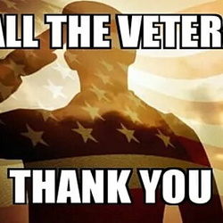 Thank you image of a veteran