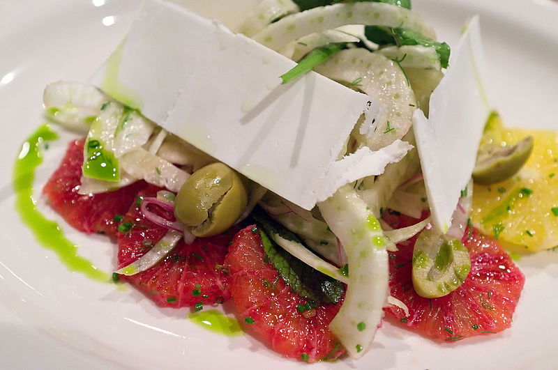 fennel salad with olives and grapefruit