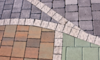 Paver stones in a variety of colors