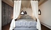 A canopy bed.