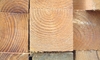 timber with end grain exposed