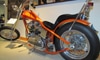 an orange motorcycle