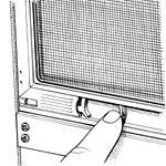 2. Remove the Sash: Raise the house windows and remove all three sashes (screen 