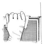 4. Clean the Sash: At your worktable, clean the metal sash frames with a damp cl
