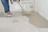 working on a concrete floor