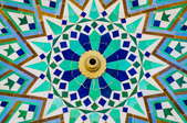 bright colorful zellige tile pattern