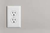 outlet on a wall