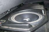 subwoofer in a vehicle
