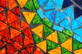 tile mosaic with bright colors