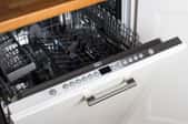 an open dishwasher