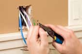 Stripping wires for an electrical outlet