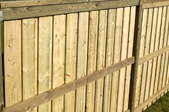 pressure treated wood fence