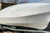 Hull of a white boat
