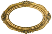 oval mirror with gold frame