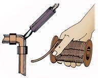 Use a propane torch to apply heat for soldering. 