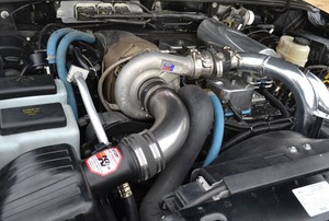 The engine in a car.