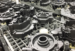 Row of engine cases