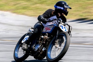 a person riding a motorcycle