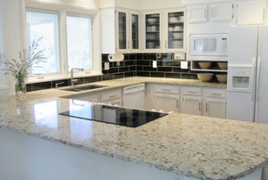 A home with granite counters.