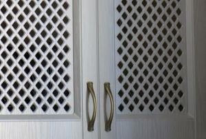 A flush door.