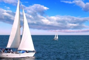 old renewed sailboat