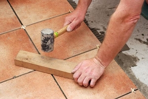 tiling a concrete floor