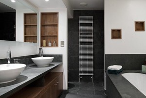 Luxury Bathroom with His and Hers Sinks