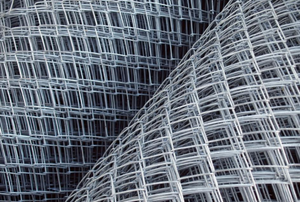 rolls of steel mesh