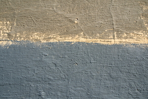 two colors of textured paint on wall