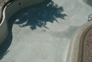 empty concrete pool