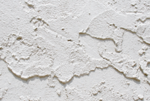 Close-up of stucco siding.