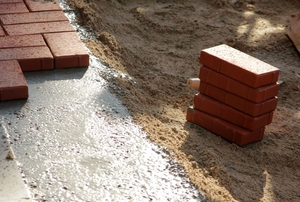 brick pavers to be installed