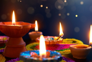 Diwali candles