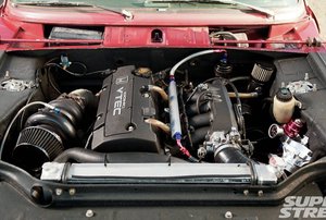 A car engine.