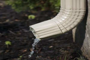 A downspout.