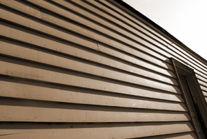 brown siding on a house