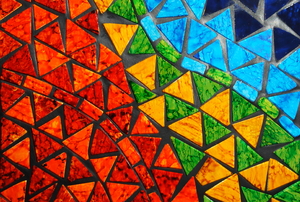 colorful mosaic art